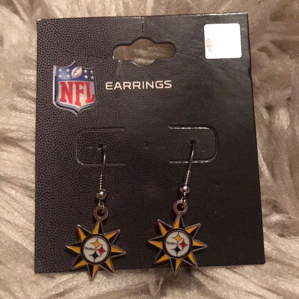 Steelers earrings - Picture 1 of 2